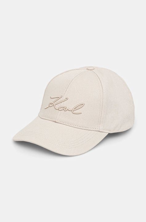 Karl Lagerfeld baseball sapka bézs, sima, A1W33069