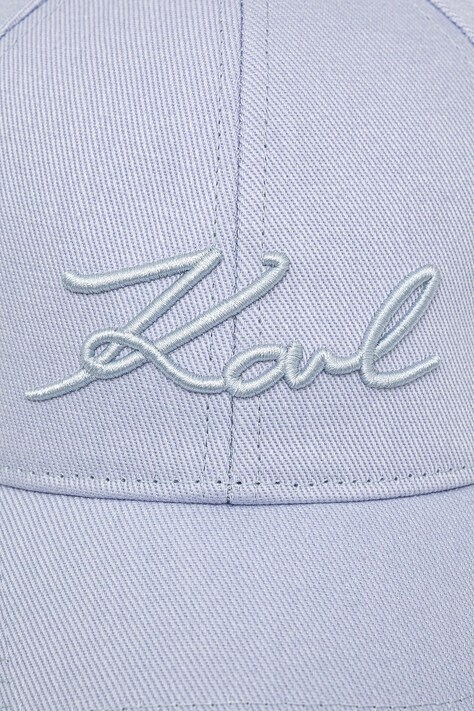 Karl Lagerfeld кепка жіноча бавовняна K/SIGNATURE — фото 2