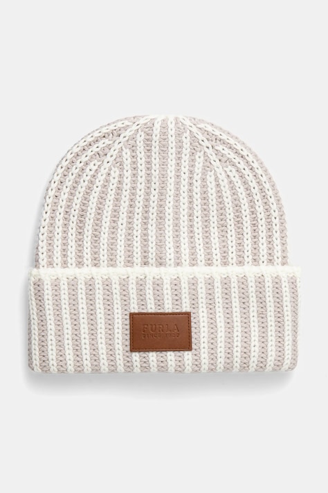 Čiapka Furla biela farba, WH00061 BX3741 3757S