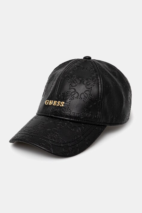 Guess sapca EMBOSSED culoarea negru, cu imprimeu, V5RZ00 WH8D0