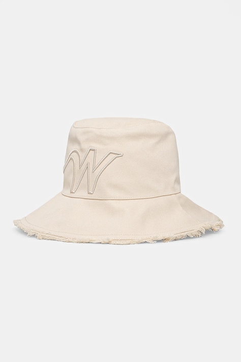 Bavlněný klobouk Weekend Max Mara béžová barva, 2515571035600