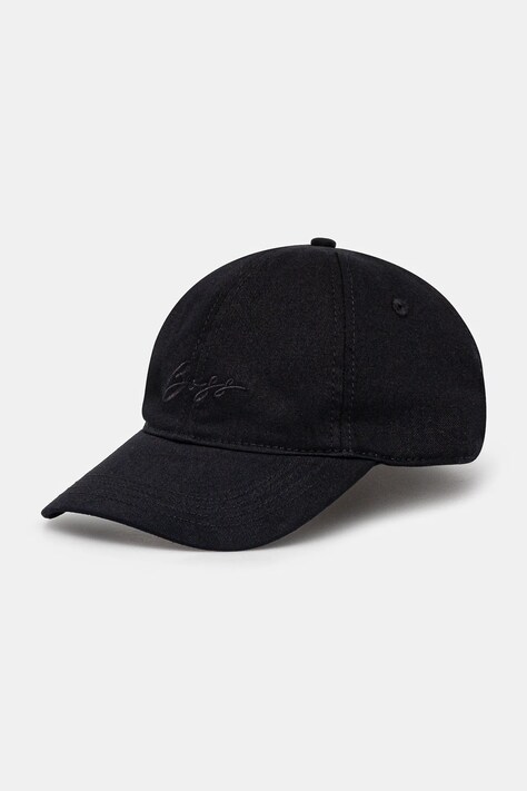 BOSS Orange șapcă de baseball din bumbac culoarea negru, cu imprimeu, 50540944