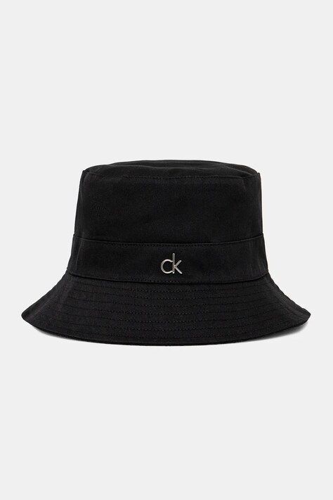 Calvin Klein palarie cu doua fete culoarea negru, bumbac, K60K612913