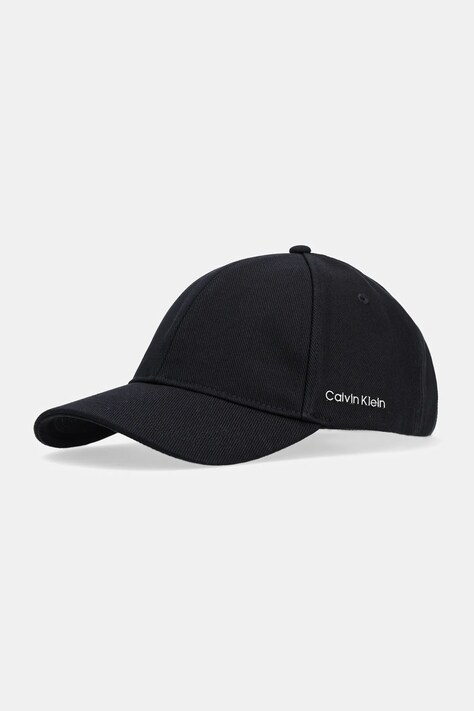 Bavlněná baseballová čepice Calvin Klein černá barva, K60K612910