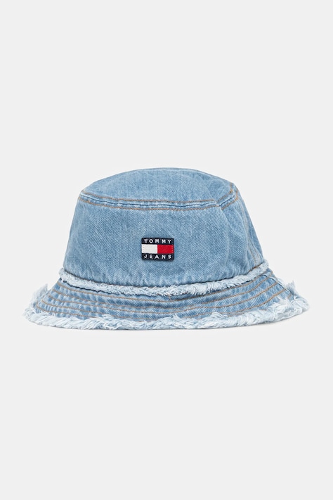 Džínsový klobúk Tommy Jeans bavlnený, AW0AW17310