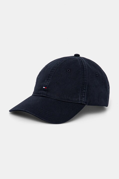 Βαμβακερό καπέλο του μπέιζμπολ Tommy Hilfiger χρώμα: ναυτικό μπλε, AW0AW17131