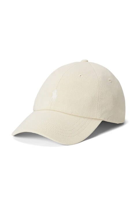 Bavlněná baseballová čepice Polo Ralph Lauren bílá barva, 211967365