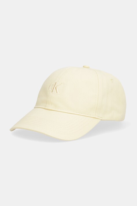 Βαμβακερό καπέλο του μπέιζμπολ Calvin Klein Jeans χρώμα: τιρκουάζ, LV04K5024G