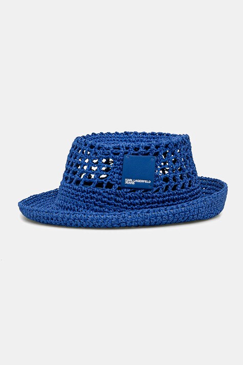 Klobouk Karl Lagerfeld Jeans modrá barva, A2W33033