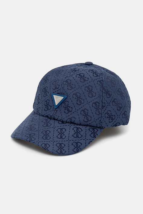 Šiltovka Guess dámska, tmavomodrá farba, vzorovaná, V5GZ03 WH492