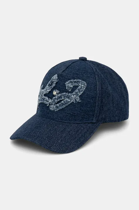 Liu Jo berretto da baseball donna colore blu navy con applicazione VA5201.D0001