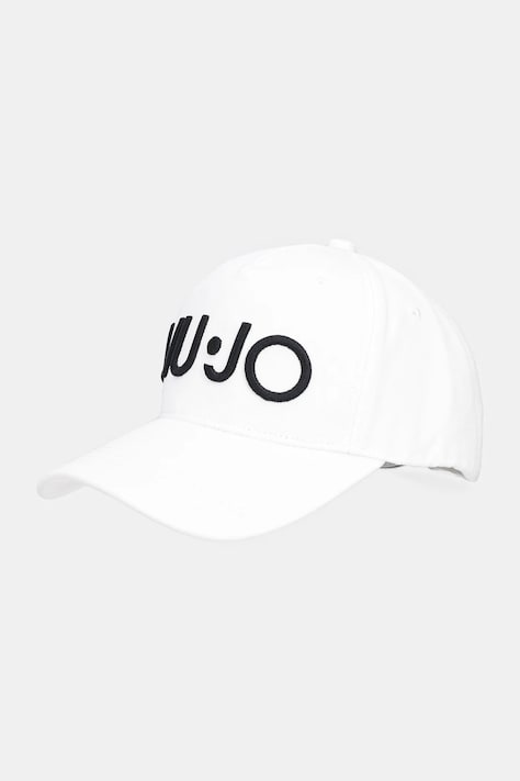 Kšiltovka Liu Jo dámská, bílá barva, hladká, VA5201.T0300