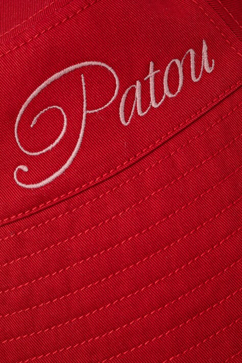 Бавовняний капелюх Patou — SS25-CAD09D, червоний — фото 2