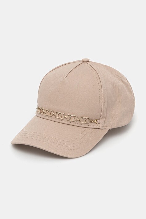 Кепка Guess цвет бежевый с аппликацией AW5281 COT01