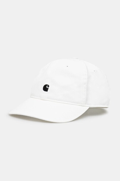 Carhartt WIP cotton baseball cap Madison Logo Cap white color with an application I034606