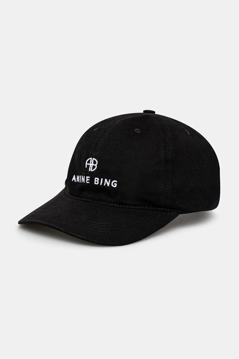 Anine Bing cotton baseball cap Jeremy Baseball Cap black color smooth S.12.9084