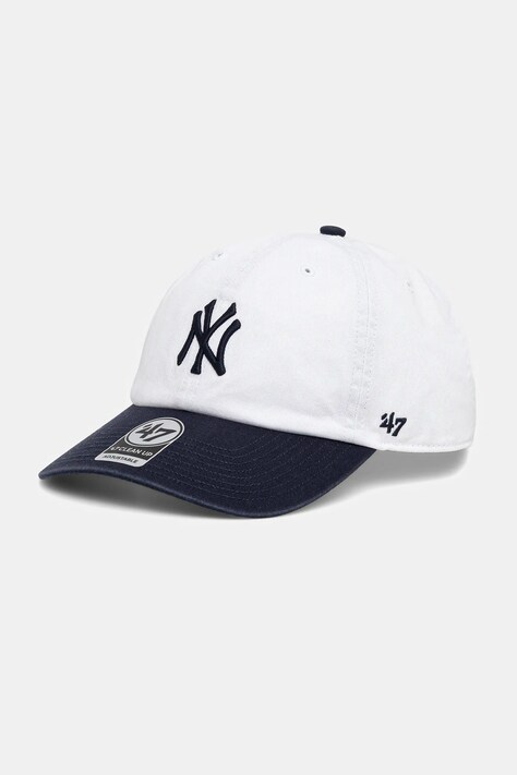 Sporty & Rich czapka z daszkiem Yankees Serif kolor biały AC060623631WH50