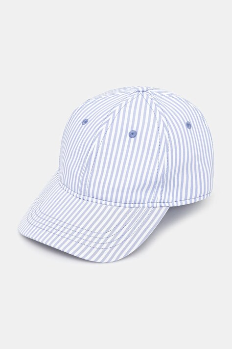 Fiorucci cotton baseball cap Striped Tie Ribbon blue color patterned W02SMAHA398CJ01BL07