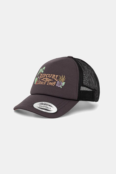 Rip Curl czapka z daszkiem kolor czarny z nadrukiem 045WHE