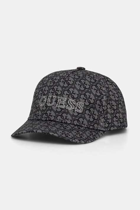 Guess șapcă din bumbac pentru copii culoarea gri, cu imprimeu, J5RZ38 WO080