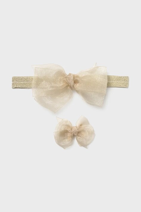 Детская повязка для волос Mayoral Newborn цвет золотой 9888