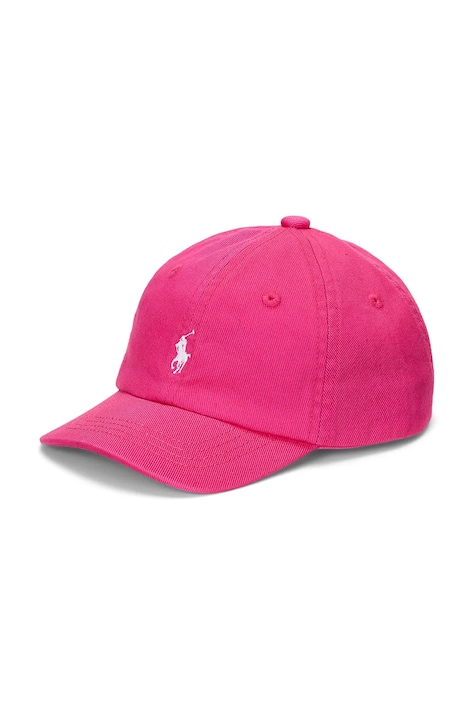 Detská bavlnená šiltovka Polo Ralph Lauren ružová farba, jednofarebná, 310785653001