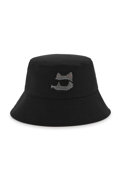 Karl Lagerfeld pălărie din bumbac pentru copii culoarea negru, bumbac, Z30397