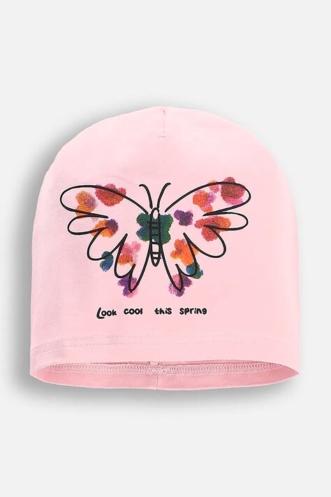 Шапка Coccodrillo цвет розовый из тонкого трикотажа хлопковое ACCESSORIES SPRING GIRL