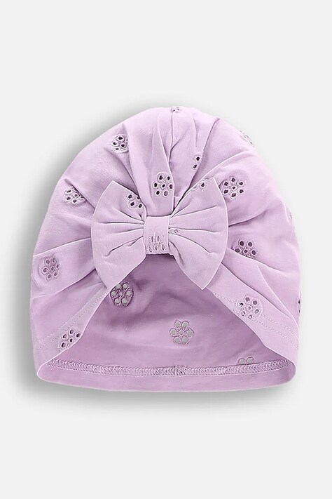 Шапка Coccodrillo колір фіолетовий з тонкого трикотажу з бавовни ACCESSORIES SPRING GIRL