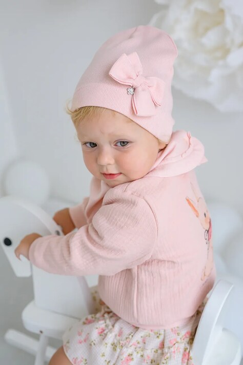 Детска шапка Jamiks CANDI в розово JWH128