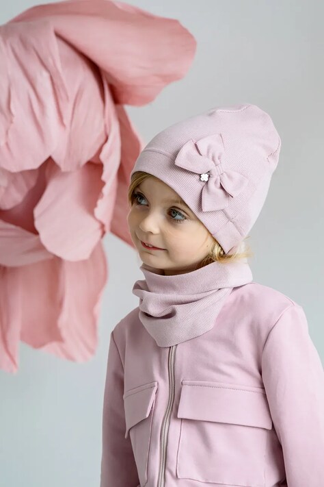 Дитяча шапка Jamiks CANDI колір фіолетовий JWH128