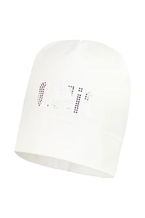 Jamiks czapka dziecięca MIER kolor biały z cienkiej dzianiny JWH057
