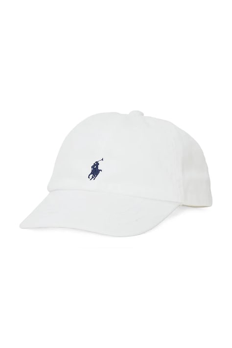 Polo Ralph Lauren șapcă din bumbac pentru copii culoarea alb, neted, 320552489001