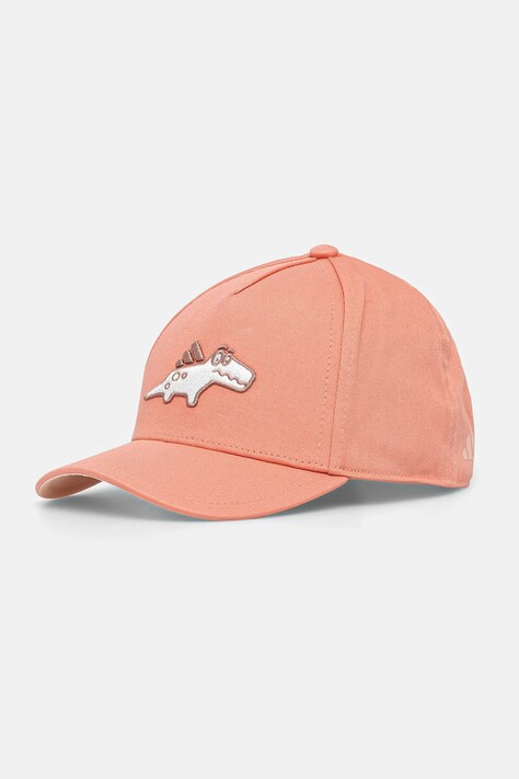 Dětská bavlněná kšiltovka adidas Performance oranžová barva, s aplikací, JD5820