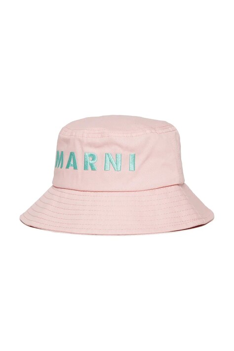 Marni pălărie din bumbac pentru copii MF35B HAT culoarea roz, bumbac, M01458