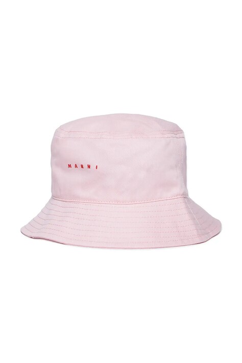 Marni pălărie din bumbac pentru copii MF40U HAT culoarea roz, bumbac, M01469