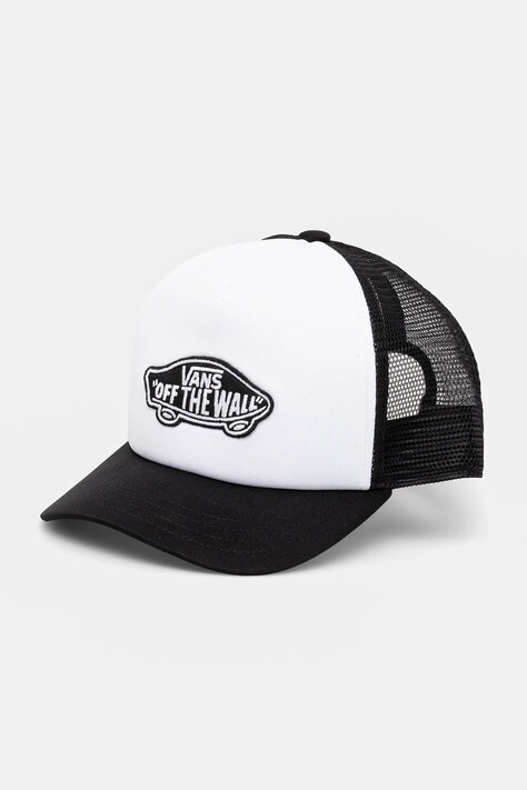 Dětská baseballová čepice Vans Classic Patch Curved Bill Trucker černá barva, s aplikací, VN000EY0Y281