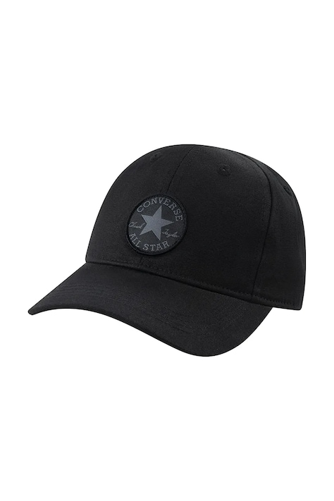 Pamučna kapa sa šiltom za bebe Converse boja: crna, s aplikacijom, 8A5560
