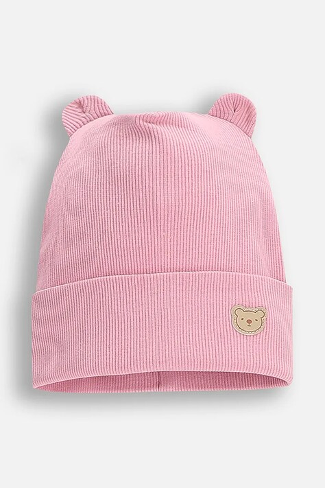 Шапка Coccodrillo в розово с фина плетка от памук BASIC ACCESSORIES