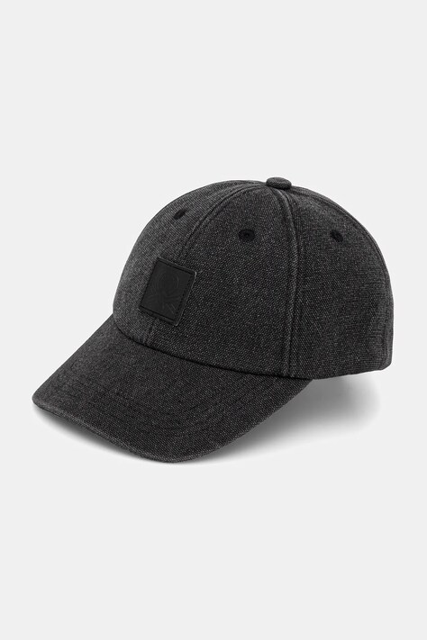 United Colors of Benetton șapcă culoarea negru, uni, 6T8JCA02G