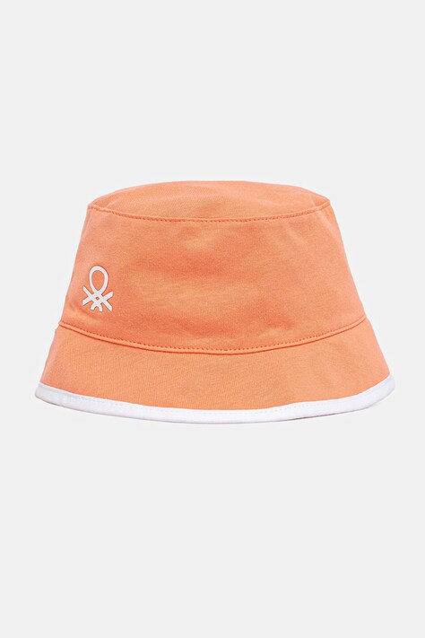 United Colors of Benetton pălărie reversibilă pentru copii culoarea portocaliu, bumbac, 6YPLGA01G