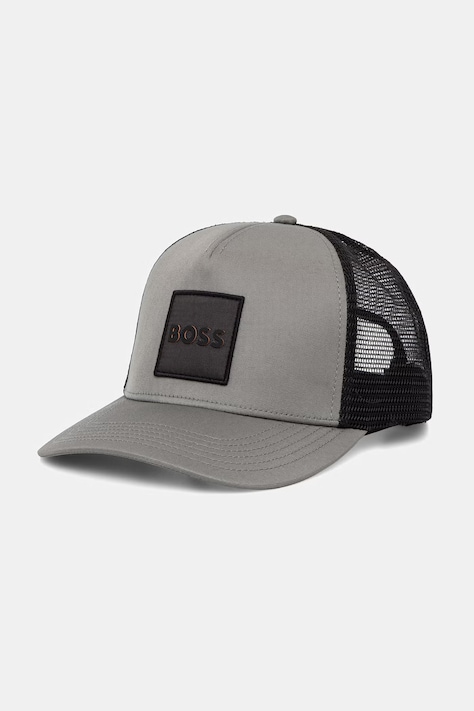 Šiltovka BOSS Orange čierna farba, s nášivkou, 50535622