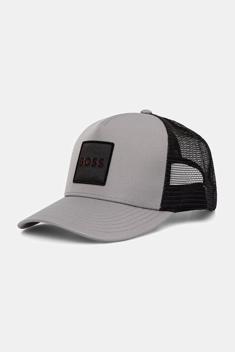 BOSS Orange trucker cap da uomo Elliot-PL grigia 50535622