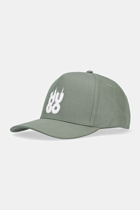 HUGO berretto da baseball in cotone colore verde 50533432
