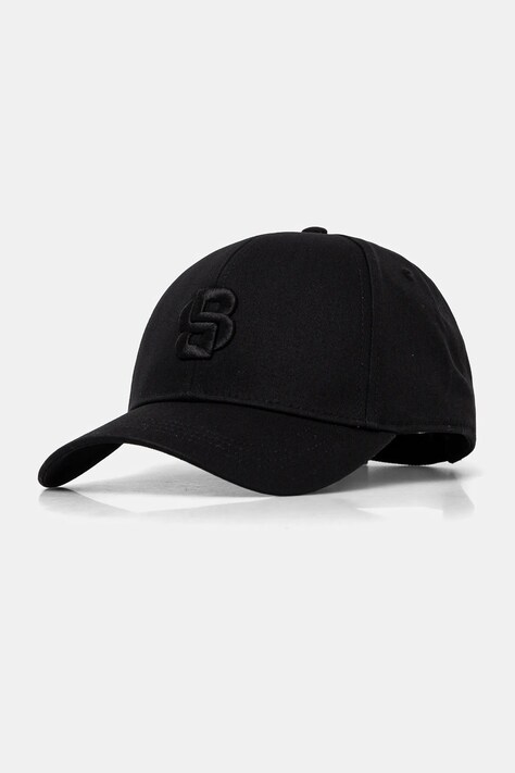 BOSS sapca culoarea negru, cu imprimeu, 50533299