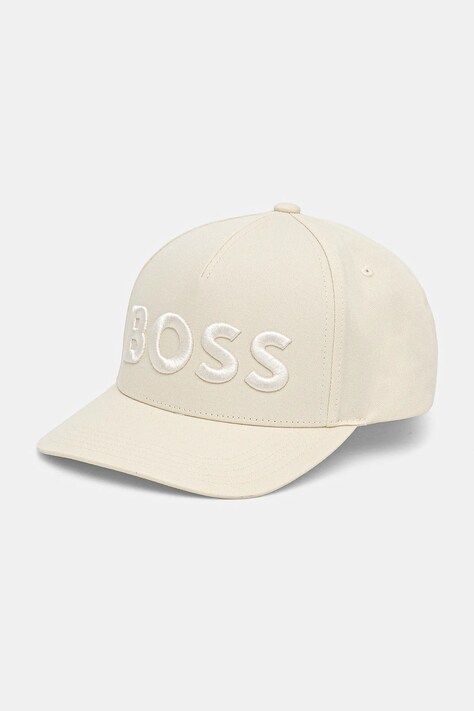 BOSS șapcă de baseball din bumbac culoarea negru, cu imprimeu, 50536482