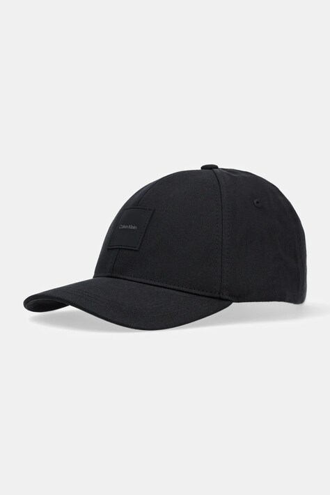 Бавовняна бейсболка Calvin Klein колір чорний з аплікацією K50K512616