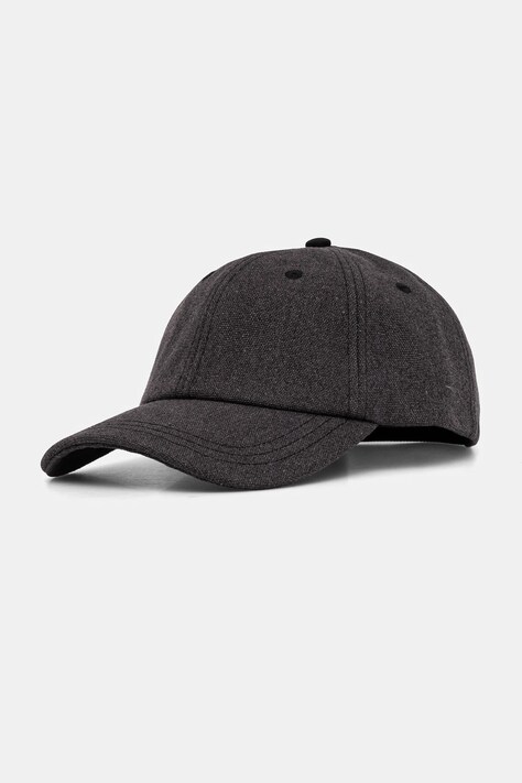 Samsoe Samsoe baseball cap gray color smooth M24400015