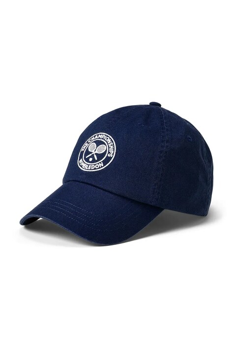 Polo Ralph Lauren șapcă de baseball din bumbac culoarea bleumarin, cu imprimeu, 710970541