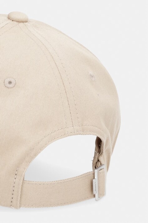 HUGO czapka z daszkiem Jake-ME kolor beżowy z aplikacją 50539554